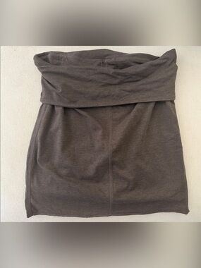 Athleta Brown Fold-Over Waist Mini Skirt